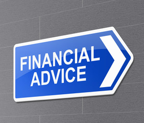 Fototapeta premium Financial advice concept.