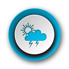 storm blue modern web icon on white background