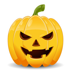 Halloween Pumpkin isolated on white