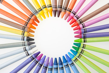colorful crayons