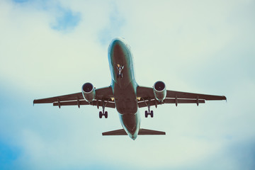 Real jet aircraft.  Passenger airplane