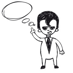 businessman says, taxing empty for text