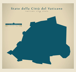 Modern Map - Vatican City State VA
