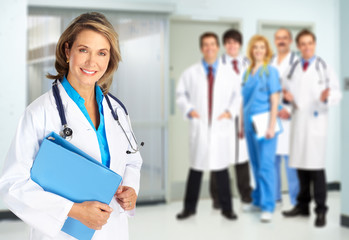 Medical doctors team