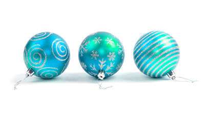 blue christmas balls