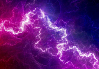 Purple lightning