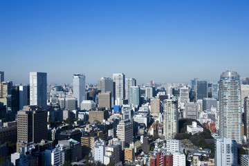 Obraz premium Widok z Tokyo Tower