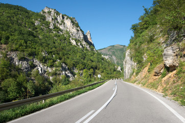Mountain Road In Serbia