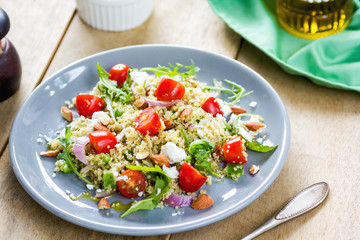 Quinoa with Feta and Rocket salad