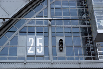 Detailaufnahme vom Bahnhof Leipzig