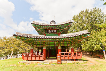 Obraz premium Seojangdae Pavilion of Dongnae castle in Busan, Korea