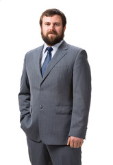 Portrait of young handsome businessman