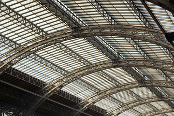 Detailaufnahme vom Bahnhof Leipzig