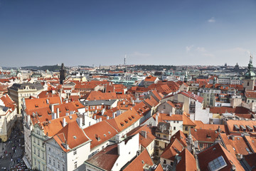 Fototapeta na wymiar Prague roofs