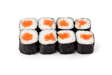 Sushi on a light background