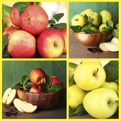 Collage of apples