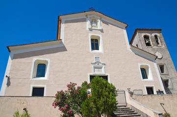 Fototapeta na wymiar Mother Church of Morano Calabro. Calabria. Italy.