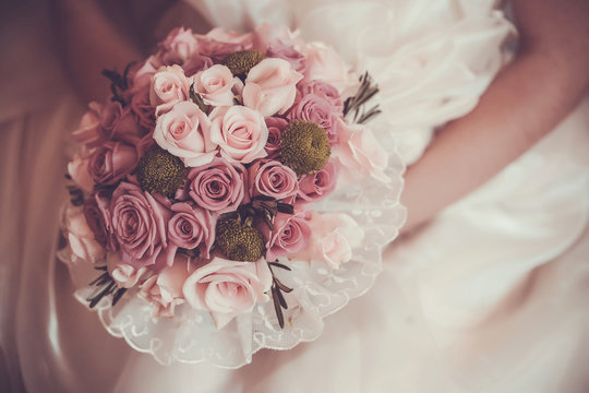 beautiful bouquet  in the the bride's hands