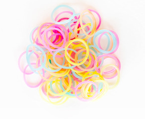 mixed color of elastic band background