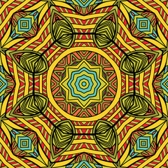 Bright Oriental Seamless Pattern