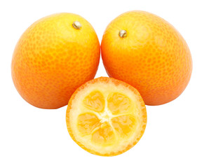 kumquat isolated on white