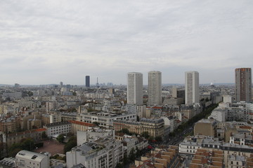 Panorama de Paris, vue depuis une tour du 13 me arrondissement 