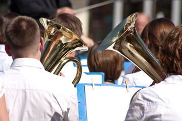 orchester aus Straßenmusikern