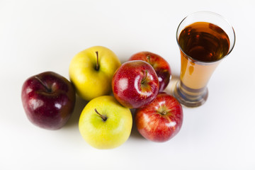 Fruits, vegetables, fruit juices, vegetable juices, healthy food