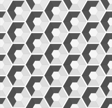 hexagonal vector seamless background