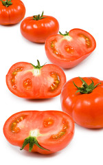 tomato on a white background