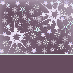 snowflake greeting card