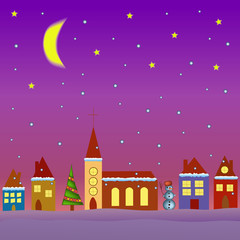 Fototapeta premium winter village