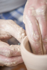 Hands of a potter