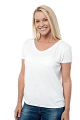 Fototapeta premium Beautiful causal young female model