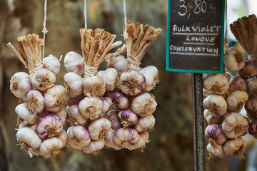 Garlic for sale in Provence France - 71190470