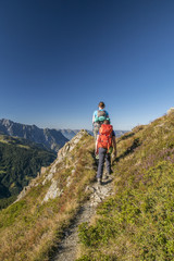 Wandern in den Alpen