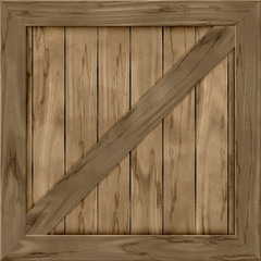 Fototapeta premium Wood crate generated hires texture