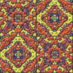 Glazed tiles seamless generated hires texture
