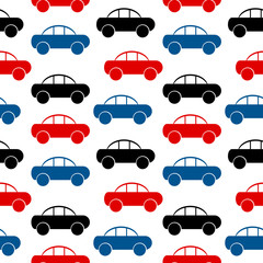 Car icon seamless pattern