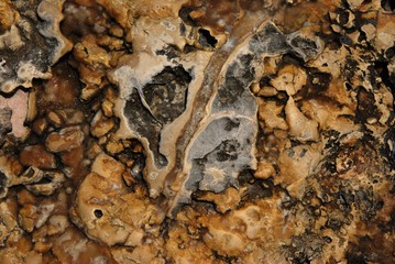 Stone surface texture covered with sea salt