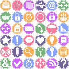 Basic Smartphone Icons Set. Apps