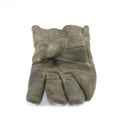 Old Dirty Work Gloves Isolated On White