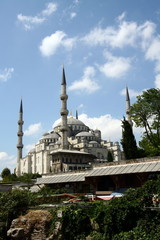 Fototapeta na wymiar Blue mosque in Istanbul,Turkey