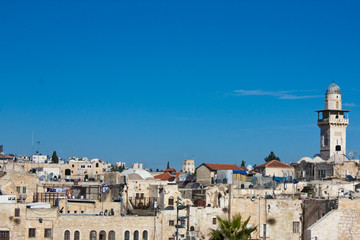 Fototapeta na wymiar Israel - Jerusalem Altstadt Panorama