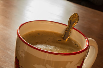 Cup Of Coffee On A Table