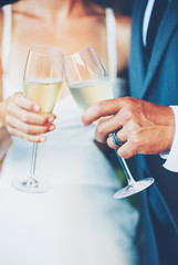 Wedding Couple Champagne