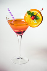 cocktail in martini glass