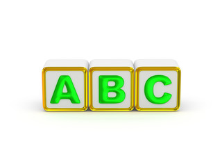 ABC alphabet.