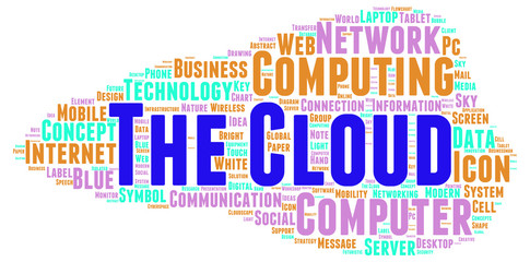 The Cloud word cloud shape