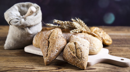 Breads in basket